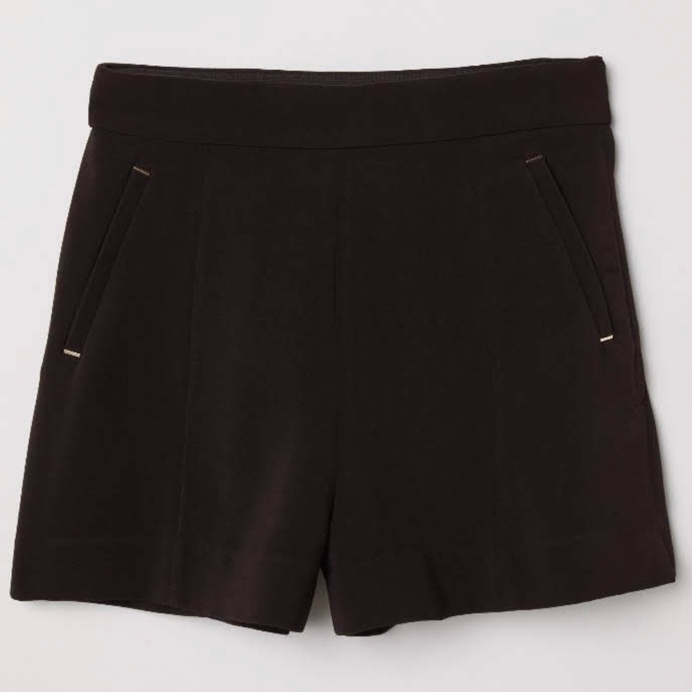 High-Waisted Trouser Shorts